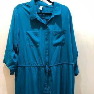 Turquoise 3/4 Dress